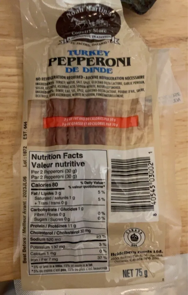 Turkey Pepperoni
