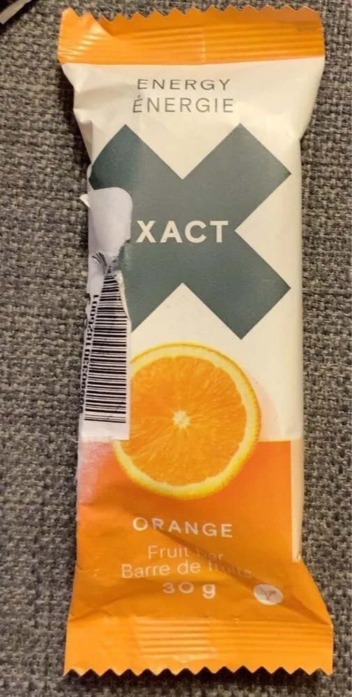 Orange energy bar