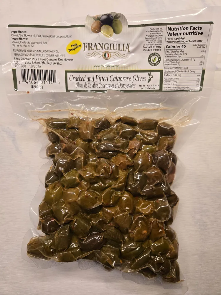 Cracked and Pitted Calabrese Olives