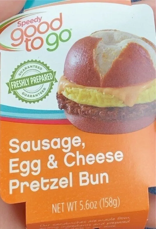 Sausage, Egg & Cheese Pretzel Bun