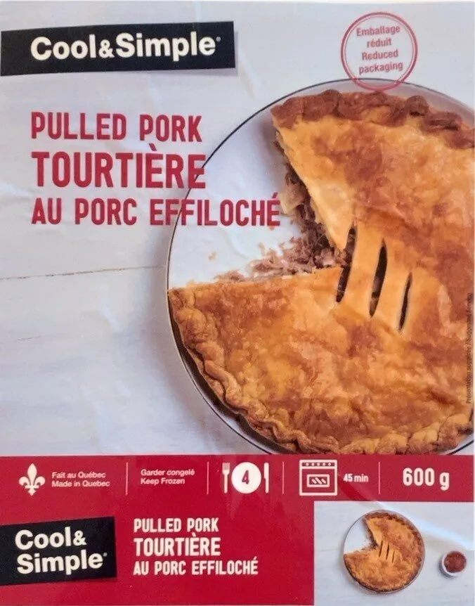 Tourtière au porc effiloché