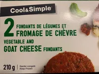 Fondants de legumes et fromage de chevre