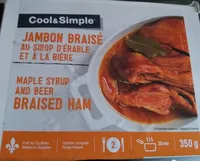 Jambon braisé au sirop d'érable et à la bière