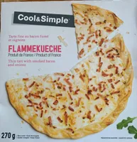 Flammenkueche au bacon fumé et oignons