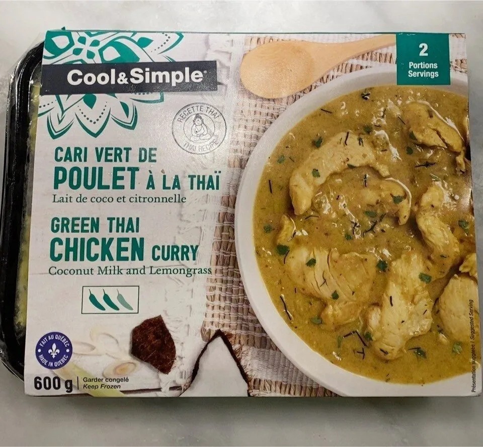 Cari vert de poulet à la thaï