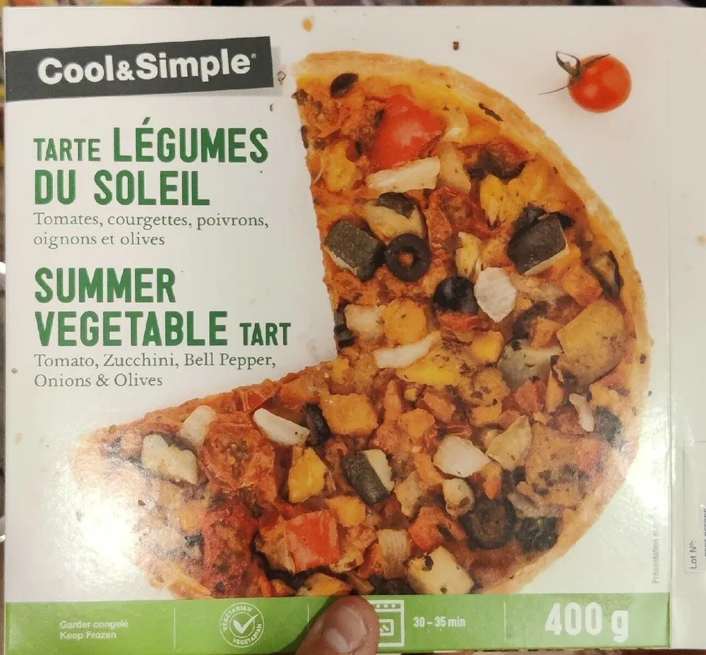 Tarte légumes du soleil