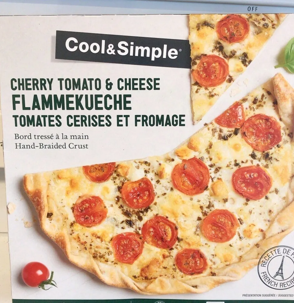 Flammekueche tomates cetises et fromage