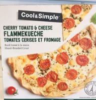 Flammekueche tomates cetises et fromage