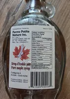 Sirop d'érable pur