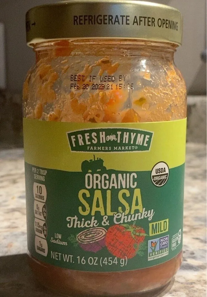 Organic Salsa Thick & Chunky Mild