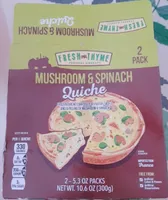 Mushroom & Spinach Quiche