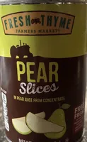 Pear slices