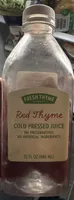 Red Thyme Cold Pressed Juice