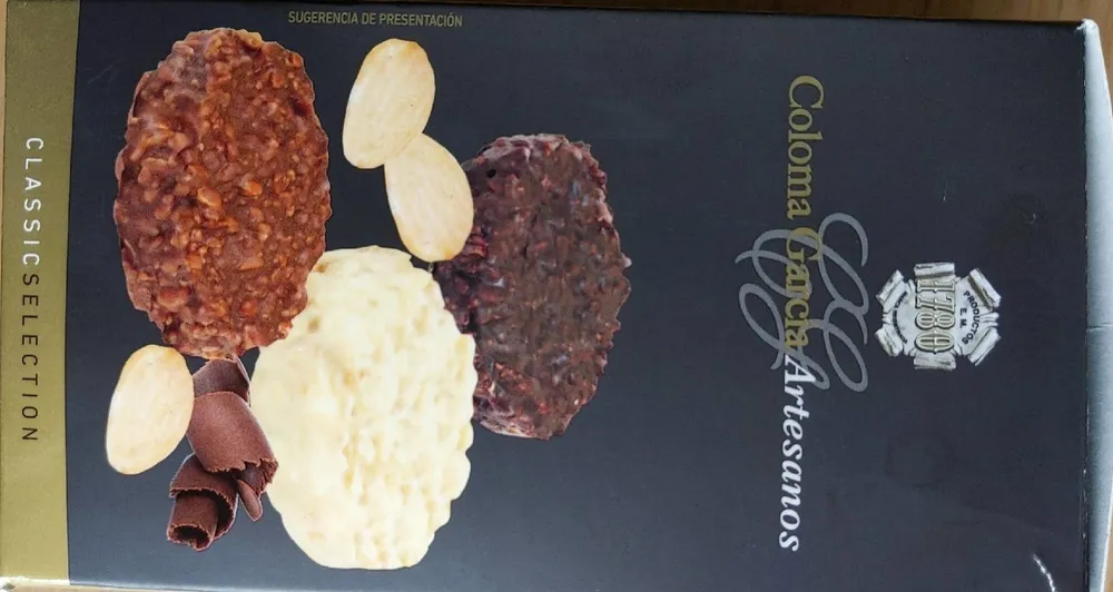 Rocas de chocolate con almendras caramelizadas