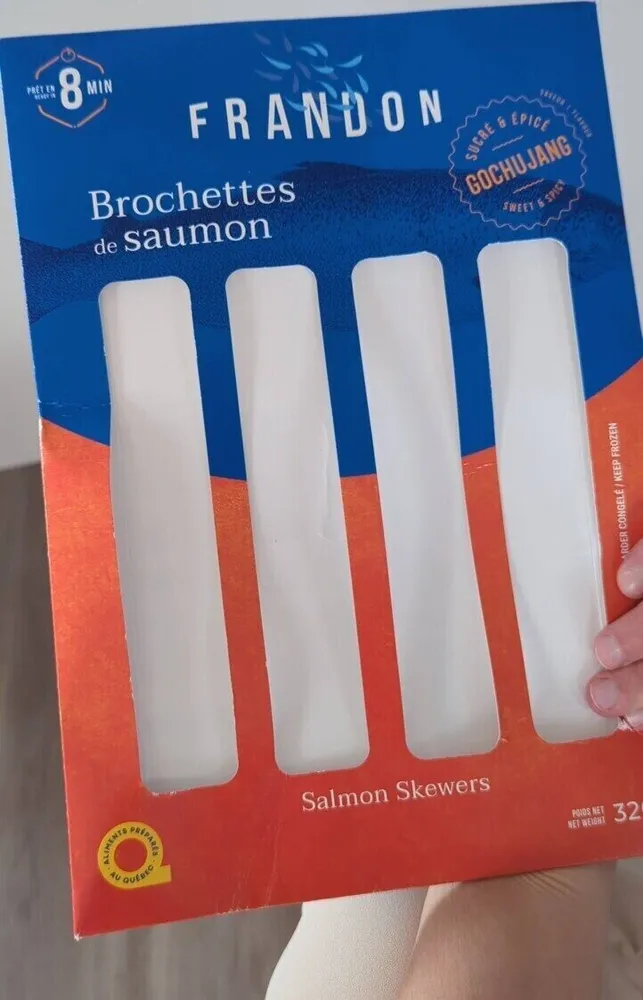 Brochette de saumon