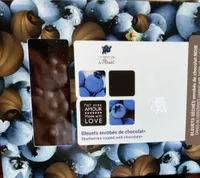 Bleuets enrobés de chocolat
