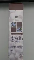 Chocolat noir bleuets sauvages seches