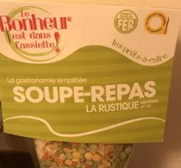 Soupe-repas la rustique lentilles et riz