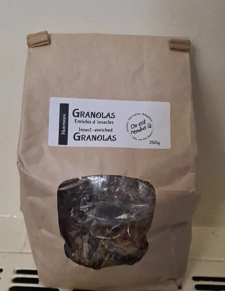 Insect-enriched granolas