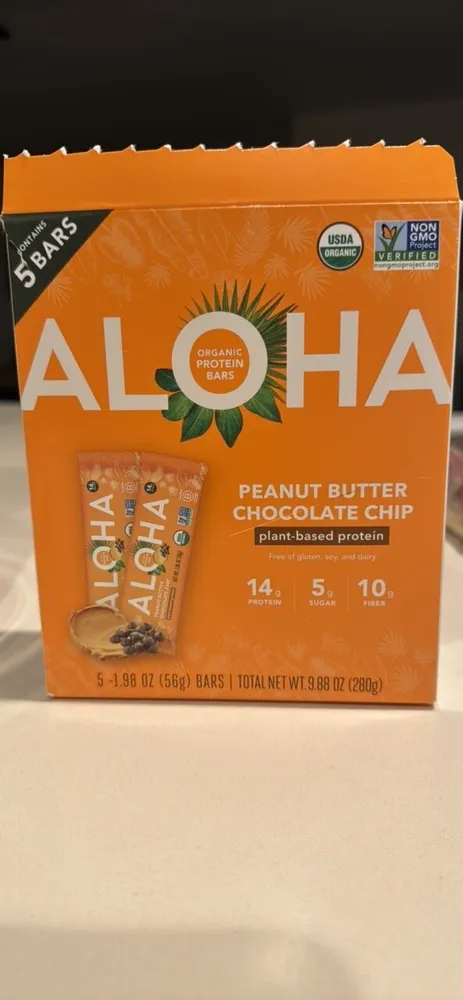 Peanut Butter Chocolate Chip Organic Protein Bars