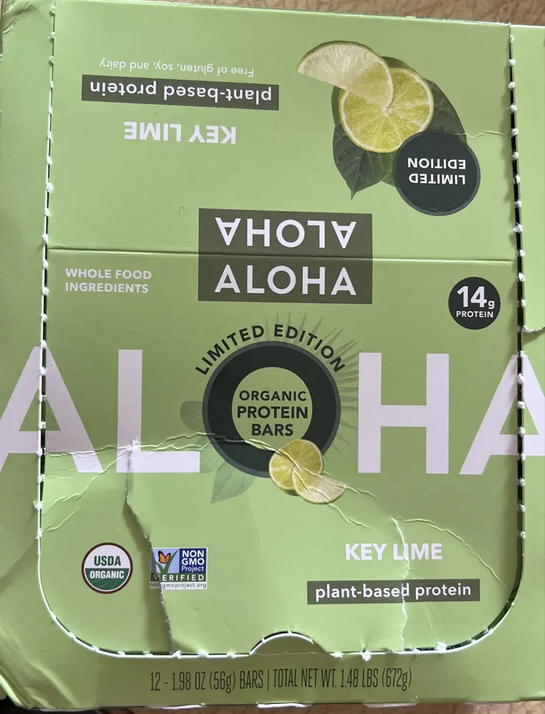 Keylime organic protein bar