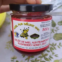 Gelée de miel aux framboises