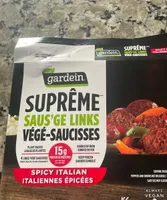 Supreme Plant-Based Saus'ge Links, Spicy Italian (Canada)