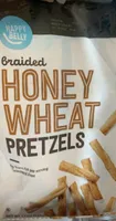 Braided honey wheat pretzels