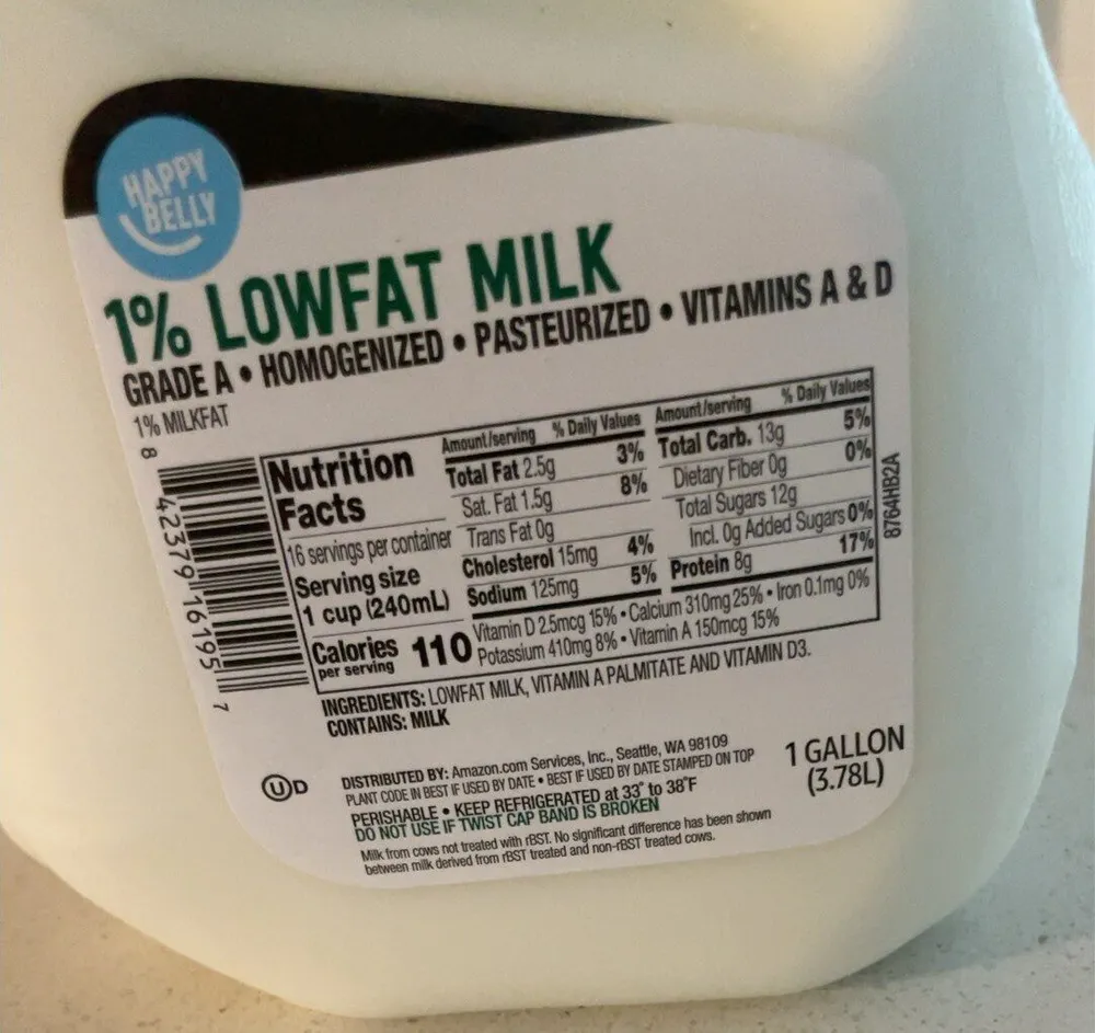 1% lowfat milk