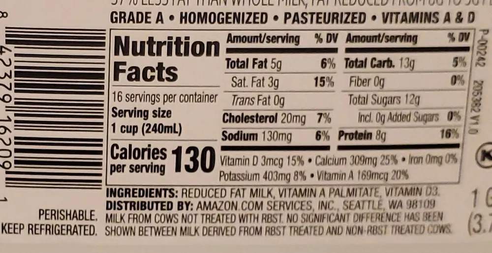 Milk 2 %