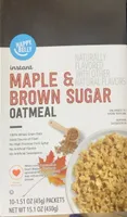 Instant Maple & Brown Sugar Oatmeal