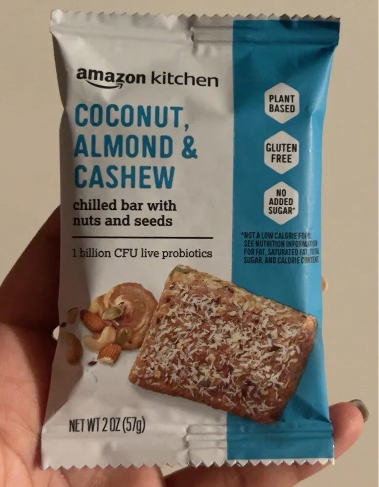 Coconut, Almond and Cashew Chilled Bar With Nuts and Seeds