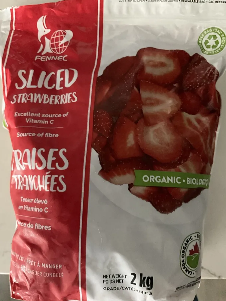 Fraises tranchées biologique
