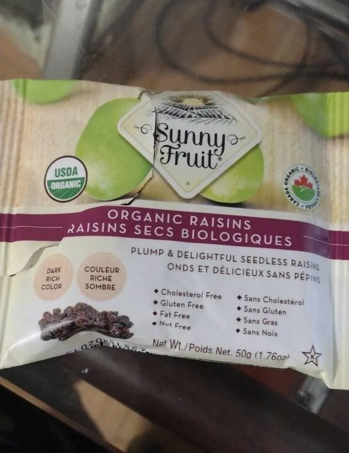 Organic raisins