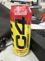C4 performance energy drink strawberry watermelon ice zero sugar