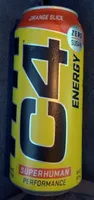 C4 performance energy drink orange slice zero sugar