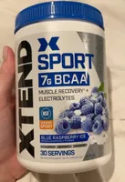 7g BCAA Muscle Recovery + Electrolytes Blue Raspberry Ice