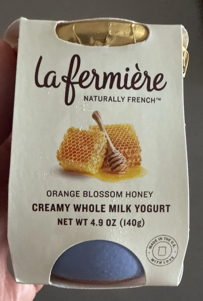Orange Blossom Honey Creamy Whole Milk Yogurt