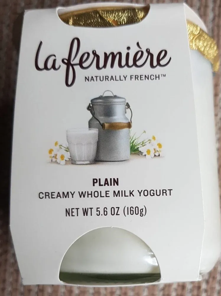 Creamy whole milk yogurt plain
