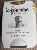 Creamy whole milk yogurt plain
