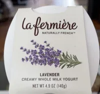 Lavender whole milk yogurt