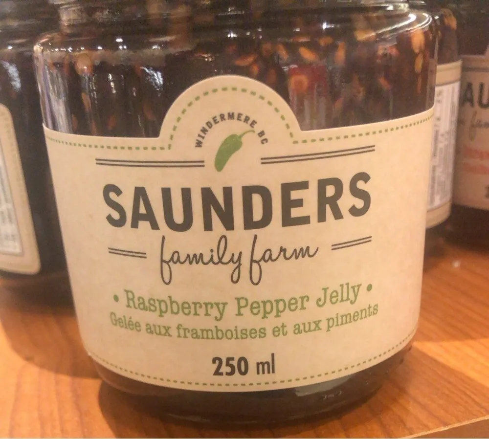 Raspberry pepper jelly