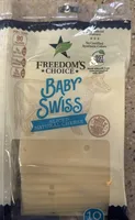 Baby Swiss Aged Sliced Cheese