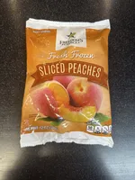 Fresh frozen sliced peaches