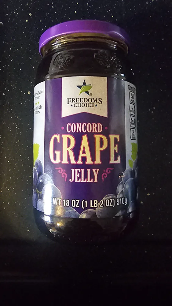 Freedom's choice concord grape jelly