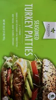 Seasoned turkey patties