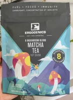 8 mushroom blend  Matcha Tea Drink