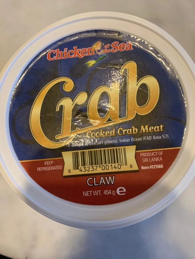 Chair de crabe cuite pasteurisée