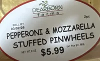 Pepperoni And Mozzarella Stuffed Pinwheels