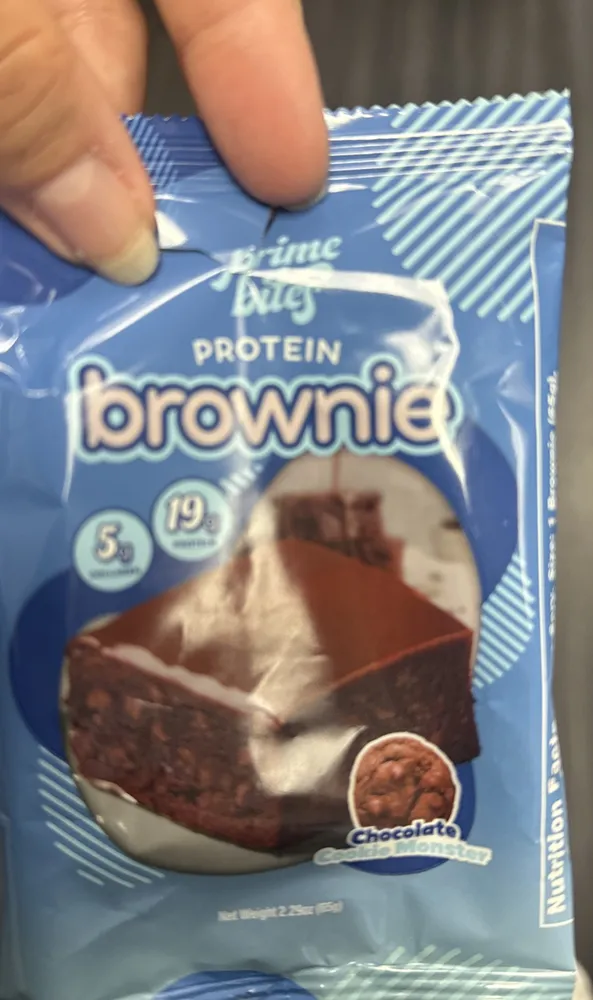 Protein Brownie - chocolate Cookie Monster